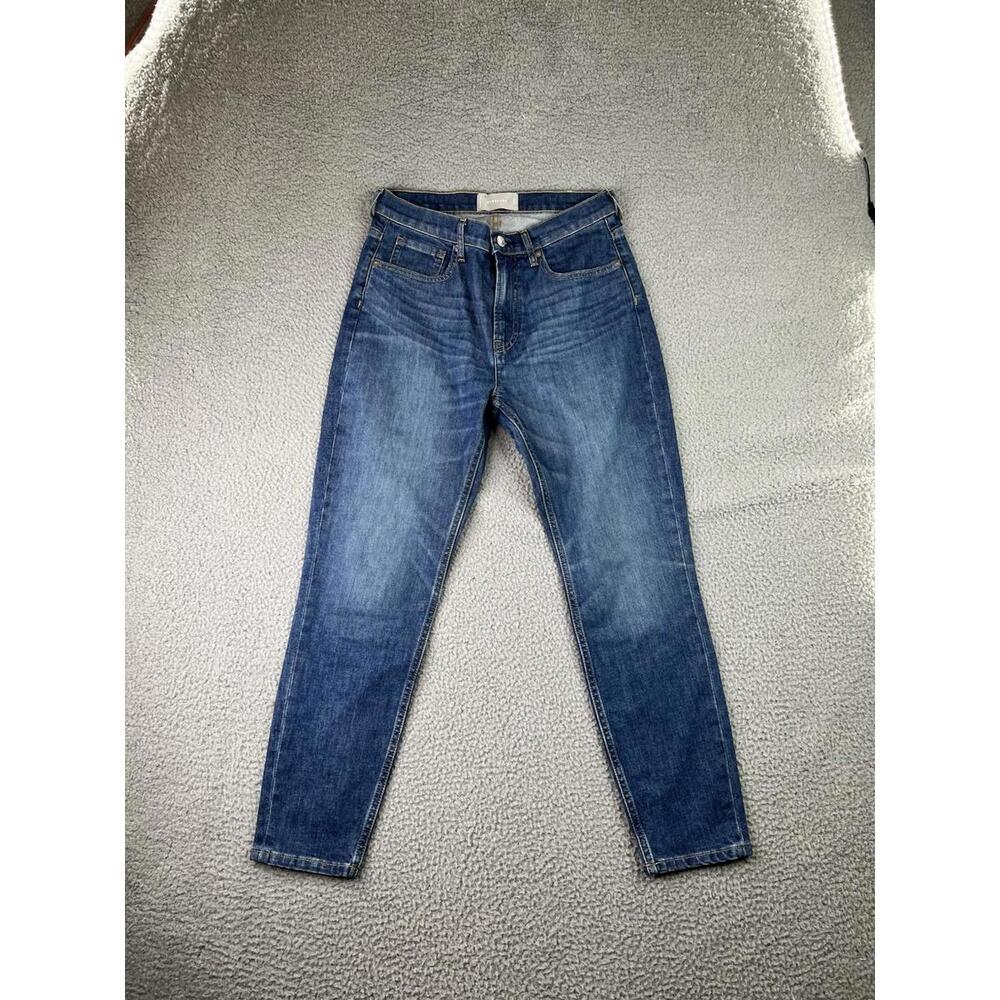 Everlane Ankle Blue Denim Jeans Women's Size 29x27  Medium Wash Mid Rise Stretch
